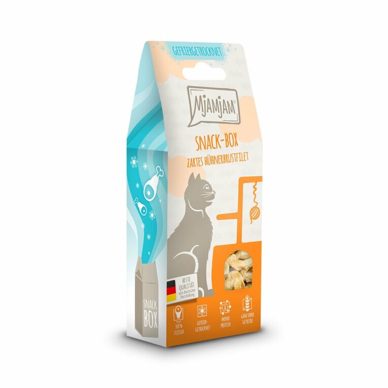 Günstig MjAMjAM – Snackbox – zartes Hühnerbrustfilet 5x35g i mPreisvergleich in unserem Onlineshop auf Hundeliebe-shop.de kaufen.