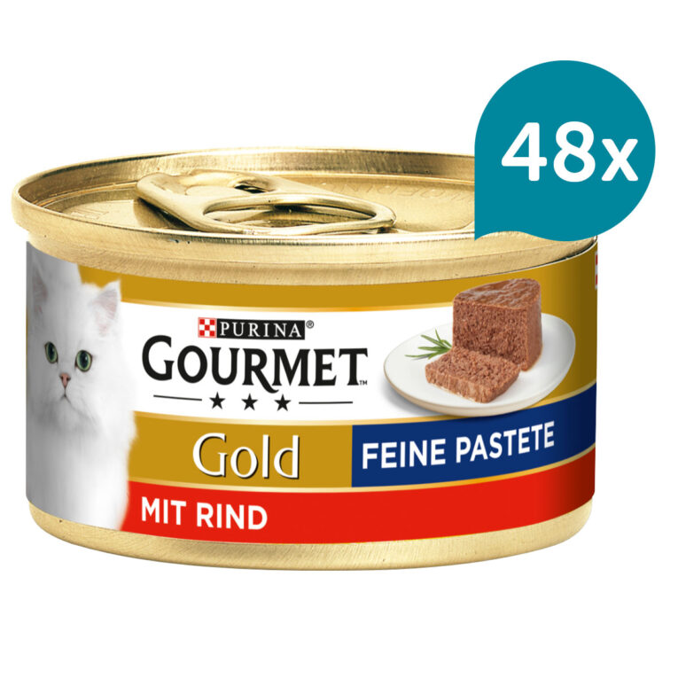 Günstig GOURMET Gold Feine Pastete mit Rind 48x85g i mPreisvergleich in unserem Onlineshop auf Hundeliebe-shop.de kaufen.