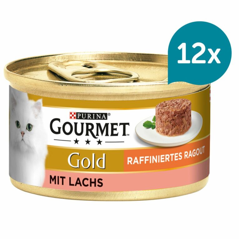 Günstig GOURMET Gold Raffiniertes Ragout mit Lachs 12x85g i mPreisvergleich in unserem Onlineshop auf Hundeliebe-shop.de kaufen.
