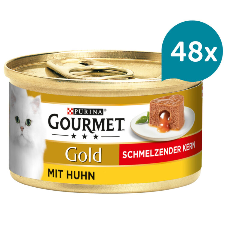 Günstig GOURMET Gold Schmelzender Kern mit Huhn 48x85g i mPreisvergleich in unserem Onlineshop auf Hundeliebe-shop.de kaufen.