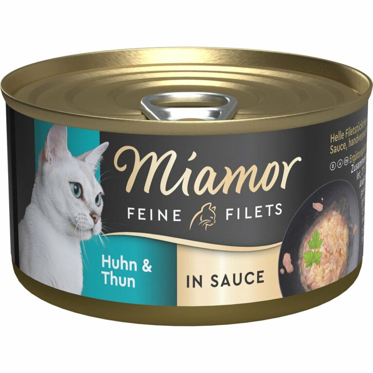 Günstig Miamor Feine Filets in Sauce Huhn & Thun 48x85g i mPreisvergleich in unserem Onlineshop auf Hundeliebe-shop.de kaufen.