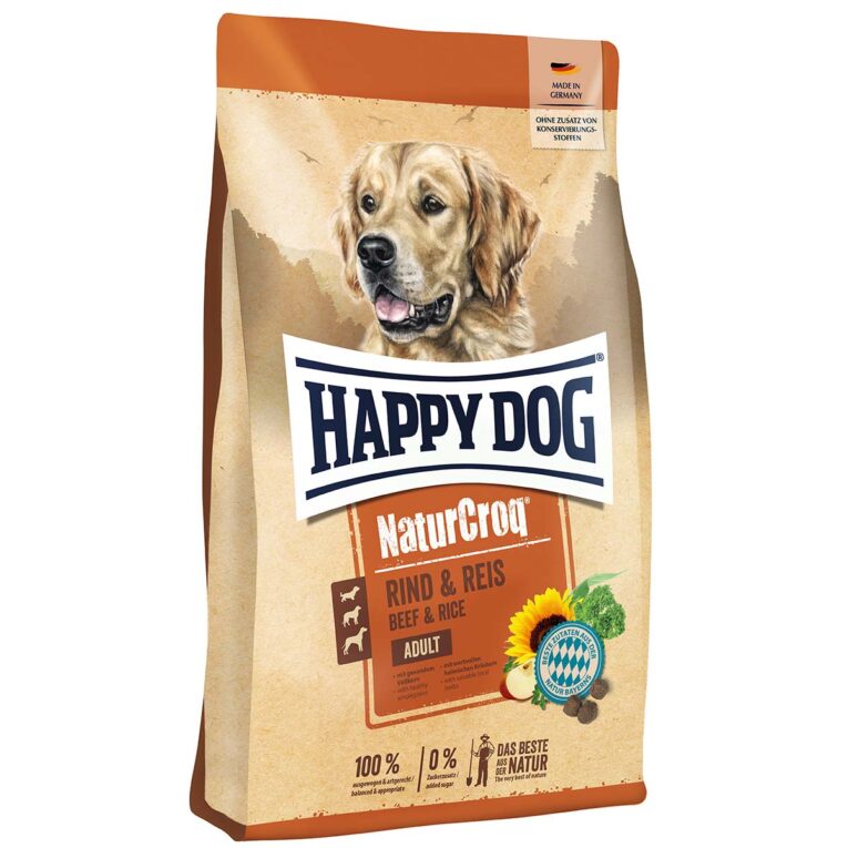 Günstig Happy Dog NaturCroq Rind & Reis 2x15kg i mPreisvergleich in unserem Onlineshop auf Hundeliebe-shop.de kaufen.