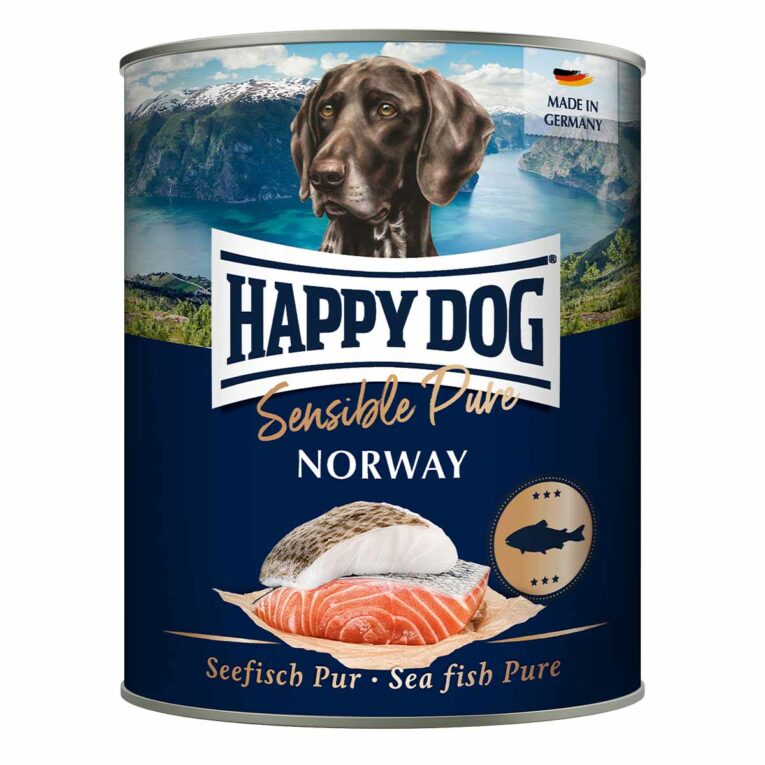 Günstig Happy Dog Sensible Pure Norway (Seefisch) 6x800g i mPreisvergleich in unserem Onlineshop auf Hundeliebe-shop.de kaufen.