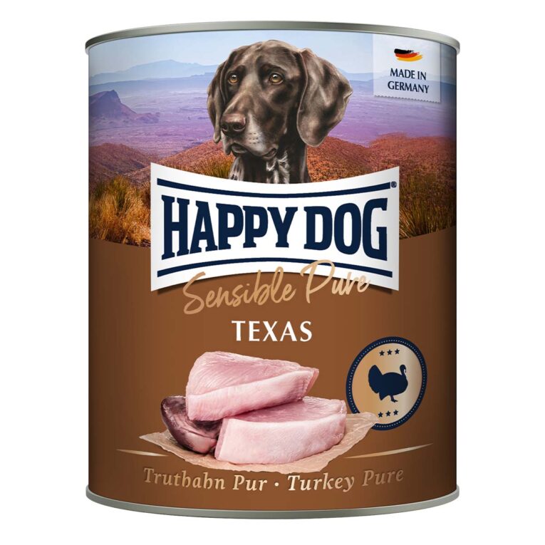 Günstig Happy Dog Sensible Pure Texas (Truthahn) 24x800g i mPreisvergleich in unserem Onlineshop auf Hundeliebe-shop.de kaufen.