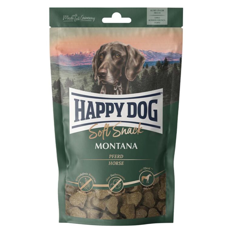 Günstig Happy Dog SoftSnack Montana 5x100g i mPreisvergleich in unserem Onlineshop auf Hundeliebe-shop.de kaufen.