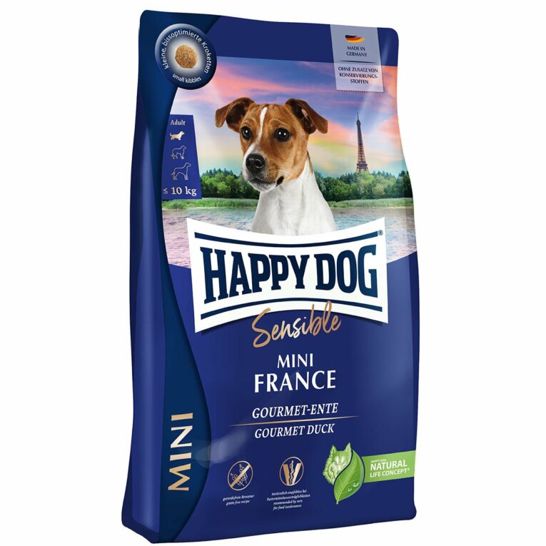 Günstig Happy Dog Sensible Mini France 4kg i mPreisvergleich in unserem Onlineshop auf Hundeliebe-shop.de kaufen.