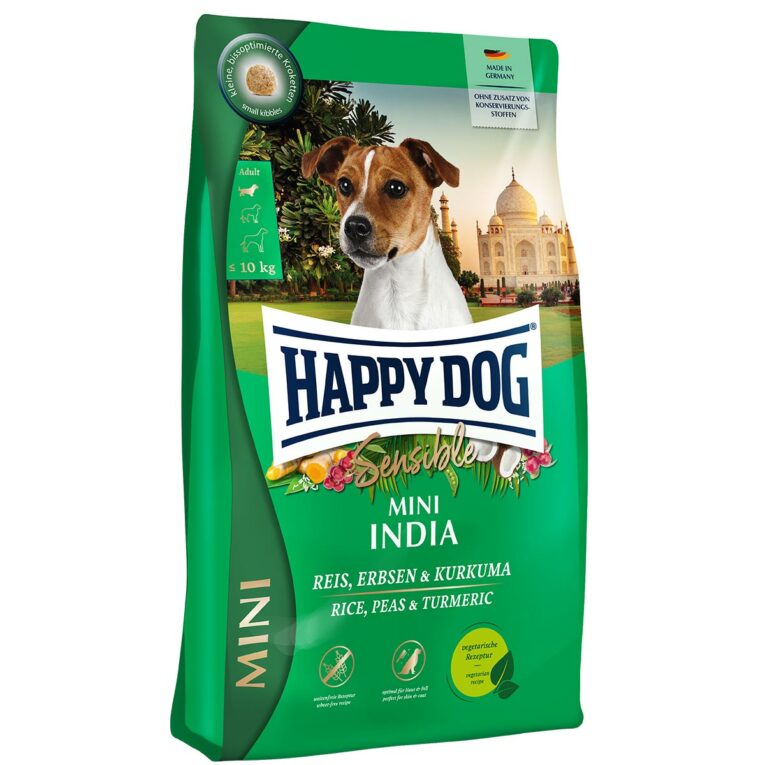Günstig Happy Dog Sensible Mini India 800g i mPreisvergleich in unserem Onlineshop auf Hundeliebe-shop.de kaufen.