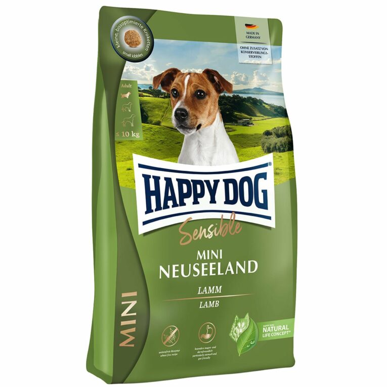 Günstig Happy Dog Sensible Mini Neuseeland 4kg i mPreisvergleich in unserem Onlineshop auf Hundeliebe-shop.de kaufen.