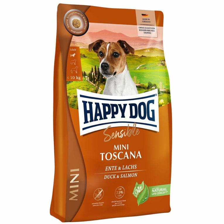 Günstig Happy Dog Sensible Mini Toscana 4kg i mPreisvergleich in unserem Onlineshop auf Hundeliebe-shop.de kaufen.