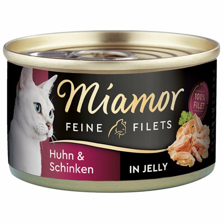 Günstig Miamor Feine Filets in Jelly Huhn und Schinken 100g Dose 48x100g i mPreisvergleich in unserem Onlineshop auf Hundeliebe-shop.de kaufen.