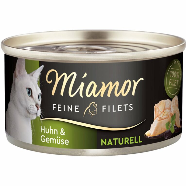 Günstig Miamor Feine Filets Naturell Huhn & Gemüse 48x80g i mPreisvergleich in unserem Onlineshop auf Hundeliebe-shop.de kaufen.