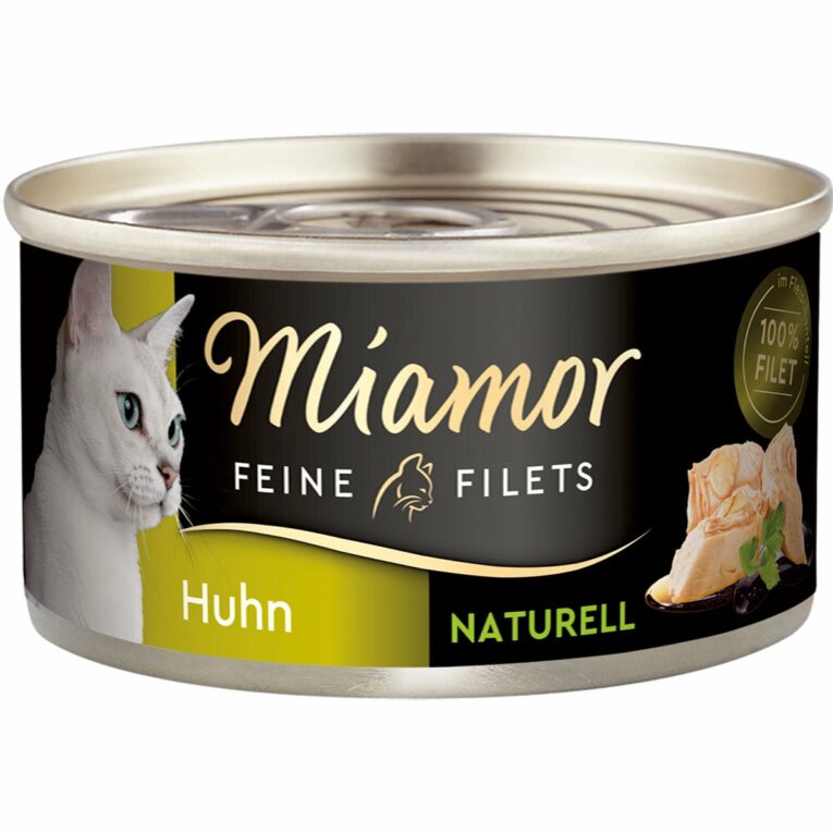 Günstig Miamor Feine Filets Naturelle Huhn Pur 80g Dose 48x80g i mPreisvergleich in unserem Onlineshop auf Hundeliebe-shop.de kaufen.