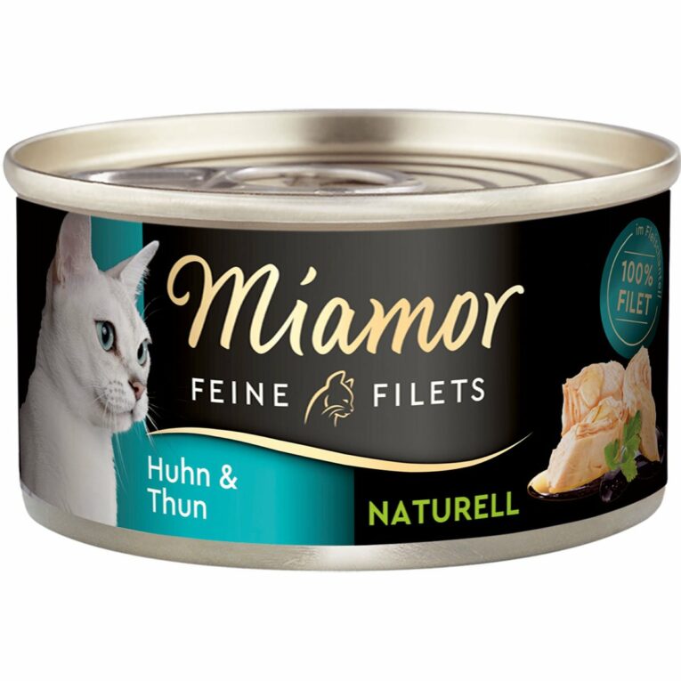 Günstig Miamor Feine Filets Naturelle Huhn und Thunfisch 80g Dose 48x80g i mPreisvergleich in unserem Onlineshop auf Hundeliebe-shop.de kaufen.