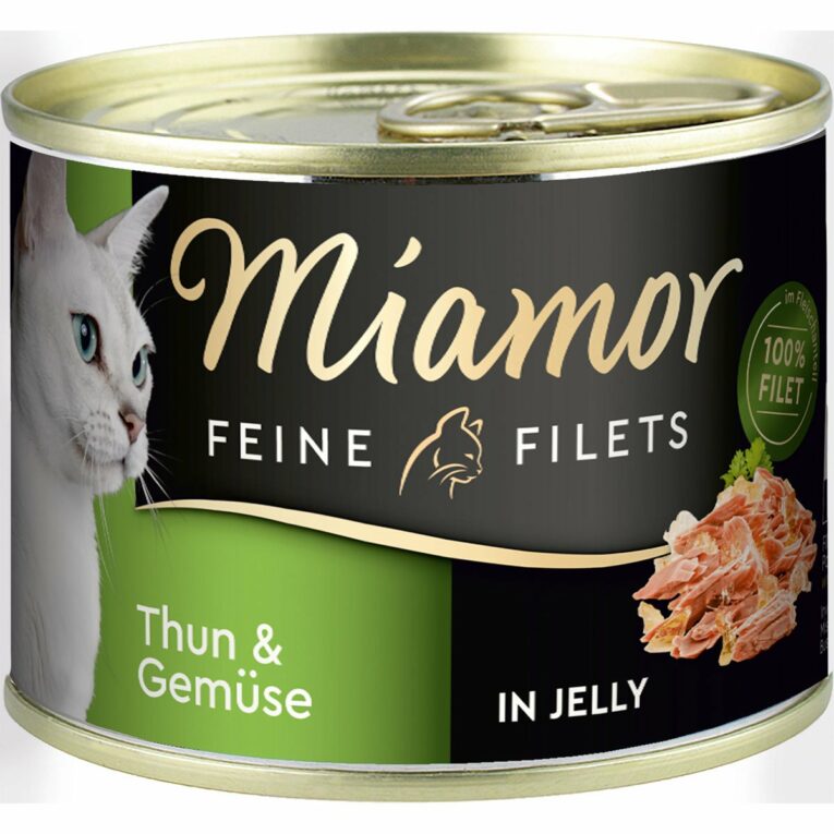 Günstig Miamor Katzen-Nassfutter Feine Filets in Jelly Thunfisch und Gemüse 24x185g i mPreisvergleich in unserem Onlineshop auf Hundeliebe-shop.de kaufen.