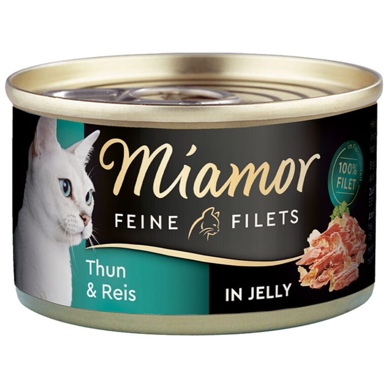 Günstig Miamor Katzenfutter Feine Filets in Jelly Thunfisch und Reis 24x100g i mPreisvergleich in unserem Onlineshop auf Hundeliebe-shop.de kaufen.
