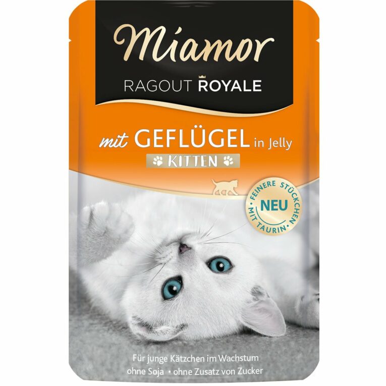 Günstig Miamor Ragout Royale Kitten Geflügel in Jelly 44x100g i mPreisvergleich in unserem Onlineshop auf Hundeliebe-shop.de kaufen.
