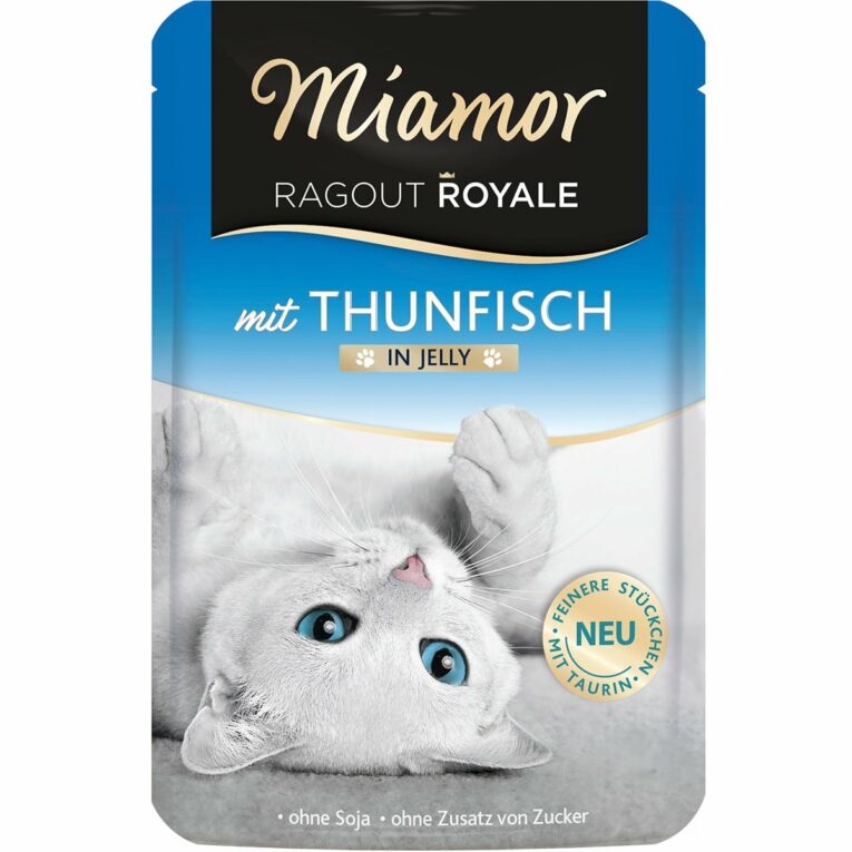 Günstig Miamor Ragout Royale Thunfisch in Jelly 44x100g i mPreisvergleich in unserem Onlineshop auf Hundeliebe-shop.de kaufen.