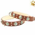 Hundehalsband Leder Palma Deluxe Braun