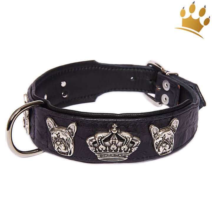 Günstig Hundehalsband Bully Deluxe Croc Schwarz in unserem Hundeshop im Preisvergleich kaufen.
