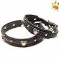Hundehalsband Herzerl Schwarz Petit