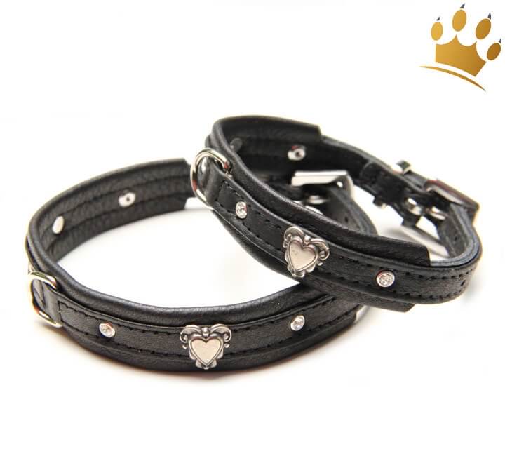 Günstig Hundehalsband Herzerl Schwarz Petit in unserem Hundeshop im Preisvergleich kaufen.