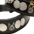 Malucchi Hundehalsband Ratier Bulldogge Schwarz