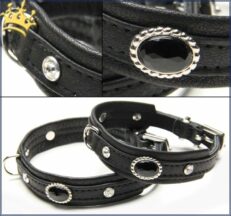 Lederhalsband Schwarz Strass Steine 1280x1280
