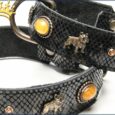 Motivhalsband franz. Bully Deluxe Schwarz