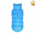 Puppy Angel Dackel Hundemantel Love Faux Hell-Blau