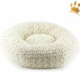 Hundebett Donut Round Frosted Camel Curl
