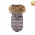 Puppyangel Hundeweste Double Down Hood Grau