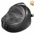 Hundeautositz Luxury Car Drive Black Silver Bow