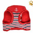 Puppia Step In Hundegeschirr Seaman Rot