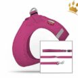 Curli Vest Softgeschirr SE17 Air-Mesh + Nylon Leine Berry