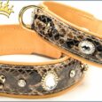 Hundehalsband Fleur de Lis Grand Clear Snake