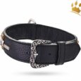 Malucchi Hundehalsband Petra 4cm Schwarz