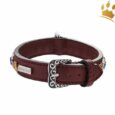 Malucchi Halsband Petra 2cm Braun