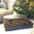 Hundebett mit Decke Braun