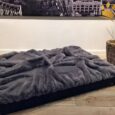 Hundebett mit Decke Grau