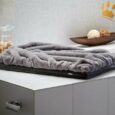 Hundebett mit Decke Grau
