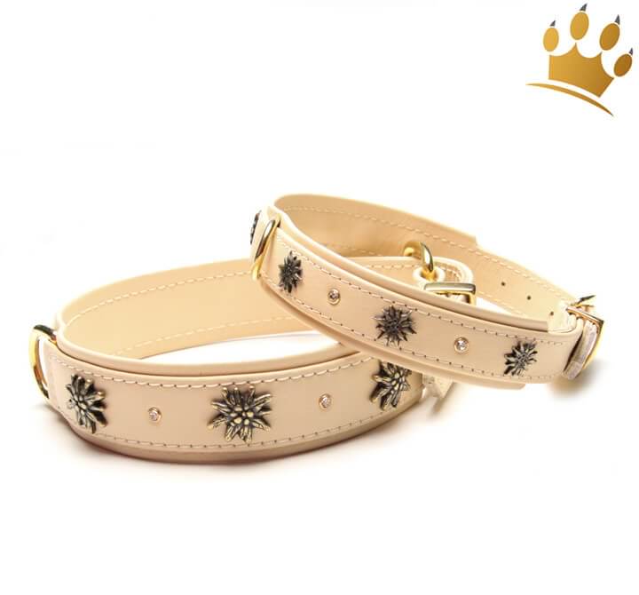 Günstig Hundehalsband Edelweiß Bavaria Elfenbein in unserem Hundeshop im Preisvergleich kaufen.