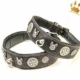 Malucchi Hundehalsband Imperial Bulldogge Schwarz