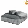 Hundekissen Velvety Silbergrau 2 in 1