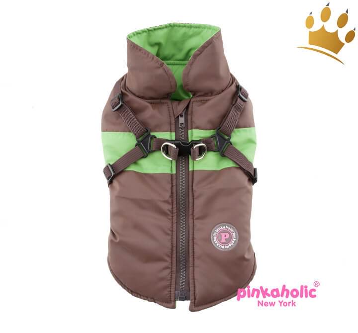Günstig Pinkaholic Hundemantel Aiden Braun in unserem Hundeshop im Preisvergleich kaufen.