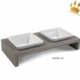 Premium Doppelnapf Meshidai True Grau