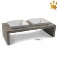 Premium Doppelnapf Meshidai True Grau
