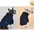 Puppia Hundemantel mit integriertem Hundegeschirr Blau