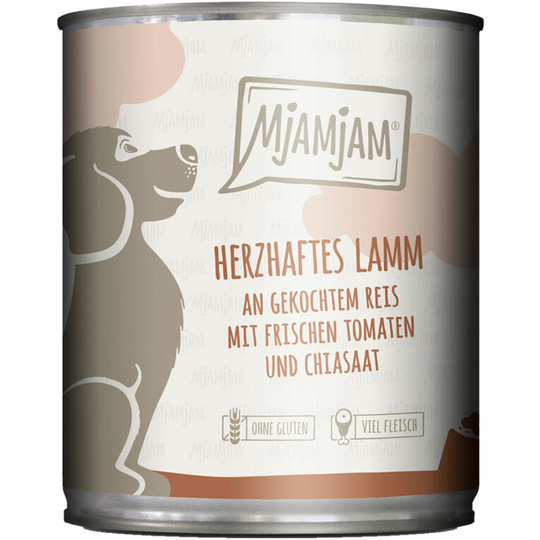 Günstig MjAMjAM herzhaftes Lamm an gekochtem Reis mit frischen Tomaten 6x800g i mPreisvergleich in unserem Onlineshop auf Hundeliebe-shop.de kaufen.