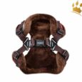 Puppia Step-In Geschirr Crayon verstellbar Braun