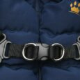 Puppia Hundemantel mit integriertem Hundegeschirr Blau